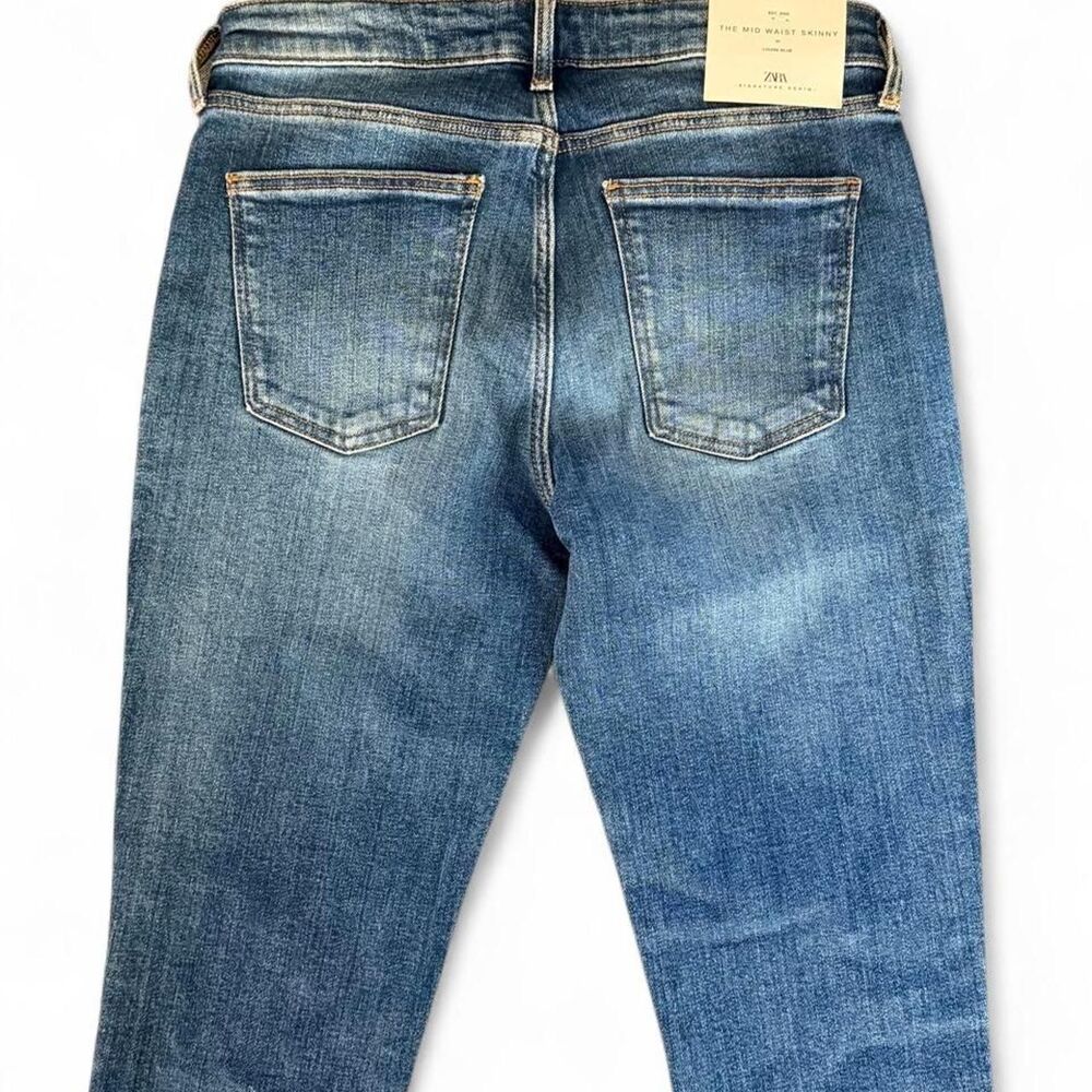 Zara Women's Mid Rise Skinny Louise Jeans Size 6 - Picture 4 of 8